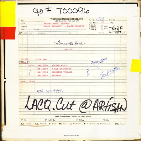 Black Sabbath - Rhino High Fidelity Ltd. Numbered (2024)